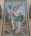 Raffigurazione murale San Cristofero
